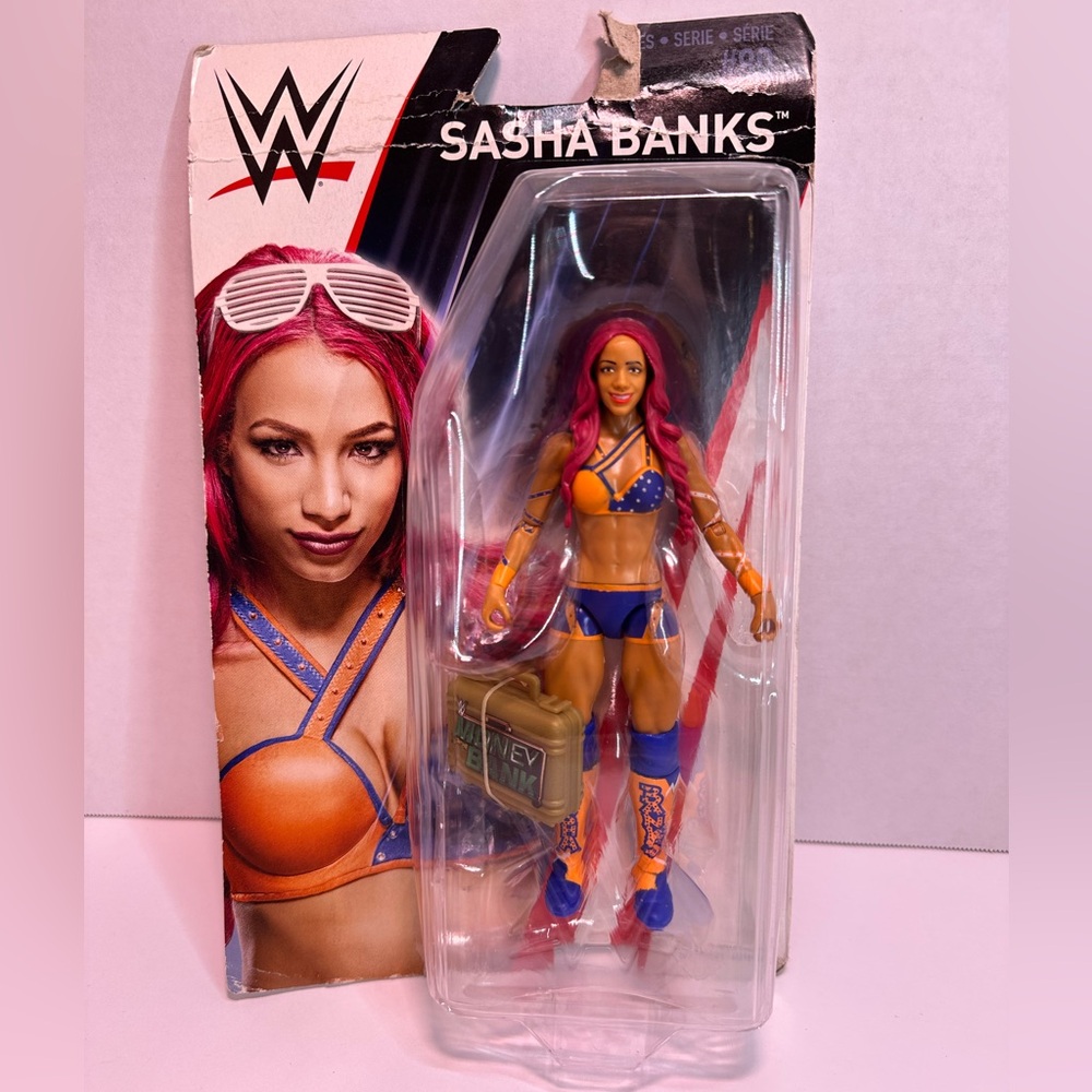 WWE Sasha Banks Series 80 Action Figure Mattel Authentic Superstar 6"